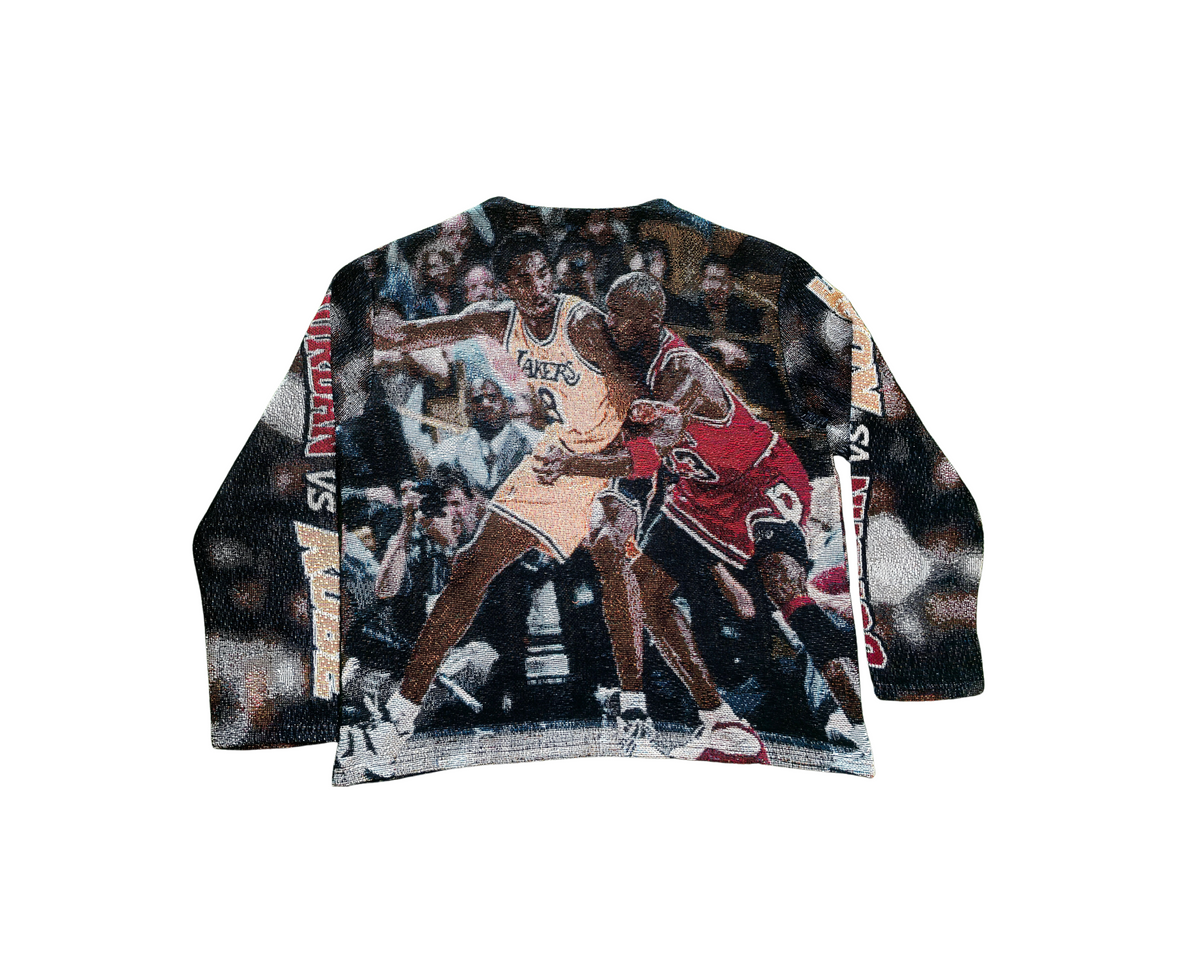Jordan vs Kobe - Oversized Knitted Sweater